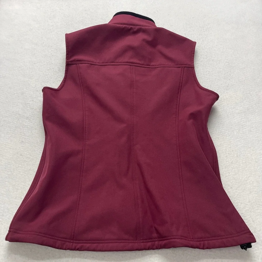 Carhartt Vest Women XL Burgundy WV002 BRG Softshell Fleece‎ Lined Work Gorpcore